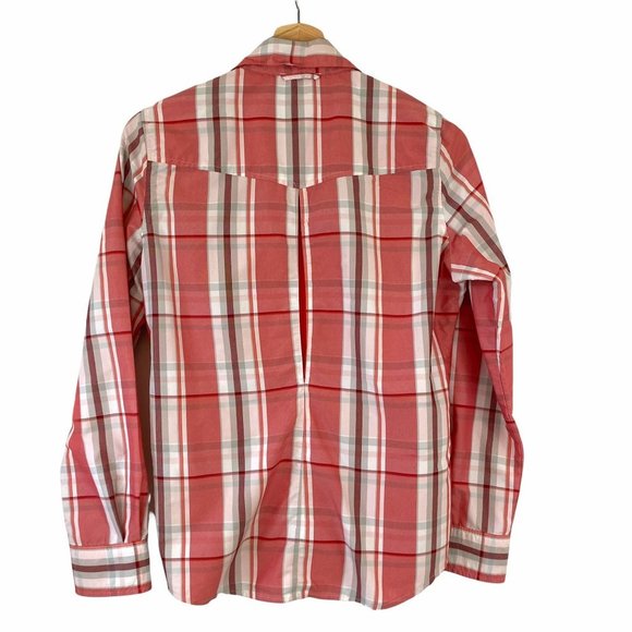 Simms Fishing Womens Size Small Big Sky Long Sleeve Plaid Pearl Snap-Front Shirt - Picture 2 of 9